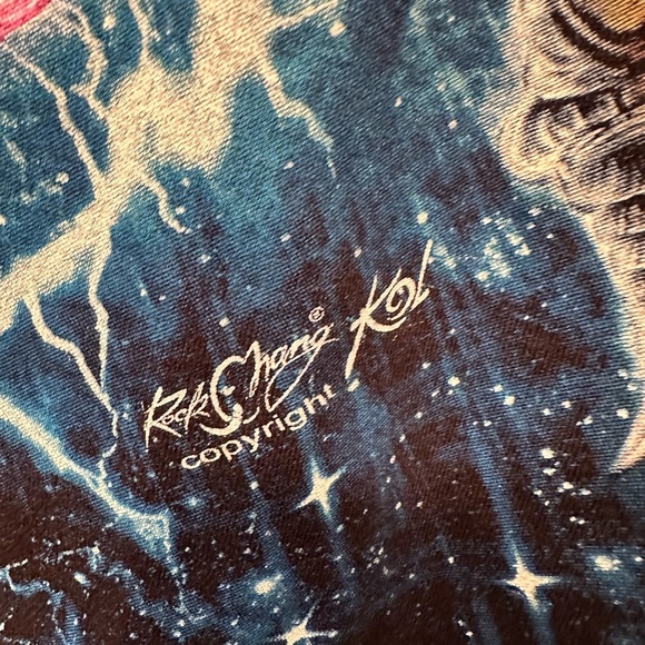 NWOT Rock Chang Dragon Mythical Creatures Graphic Glow In Dark Black Size Large - Picture 4 of 7